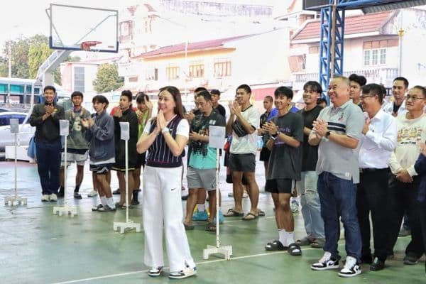 ภาพประกอบข่าว ลำดับที่ 2 จาก การแข่งขันกีฬาบาสเก็ตบอล โครงการลานกีฬาต้านยาเสพติด ประจำปี 2566