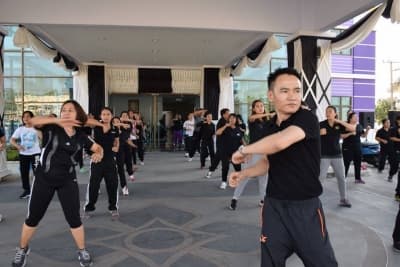 ภาพประกอบข่าว ลำดับที่ 2 จาก กิจกรรมออกกำลังการทุกวันพุธ