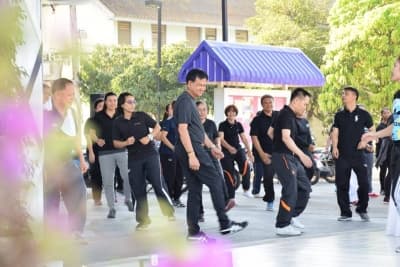 ภาพประกอบข่าว ลำดับที่ 6 จาก กิจกรรมออกกำลังการทุกวันพุธ