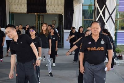 ภาพประกอบข่าว ลำดับที่ 8 จาก กิจกรรมออกกำลังการทุกวันพุธ