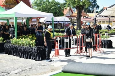 ภาพประกอบข่าว ลำดับที่ 1 จาก ร่วมประชุมและดูสถานที่จัดงานพิธีถวายดอกไม้จันทน์