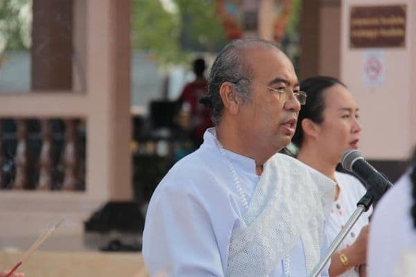 ภาพประกอบข่าว ลำดับที่ 2 จาก จัดพิธีบวงสรวงการจัดงานประเพณีตักบาตรเทโว ประจำปี 2563