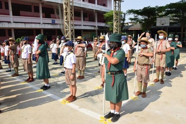 ภาพประกอบข่าว ลำดับที่ 5 จาก เปิดโครงการส่งเสริมกิจกรรมลูกเสือและเนตรนารีโรงเรียนเทศบาลวัดธรรมโศภิต