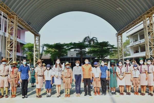 ภาพประกอบข่าว ลำดับที่ 6 จาก เปิดโครงการส่งเสริมกิจกรรมลูกเสือและเนตรนารีโรงเรียนเทศบาลวัดธรรมโศภิต