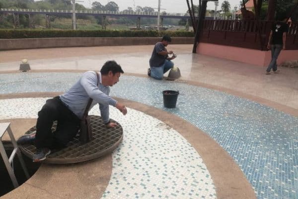 ภาพประกอบข่าว ลำดับที่ 10 จาก ซ่อมบำรุงและล้างถังน้ำพุลานสะแกกรัง