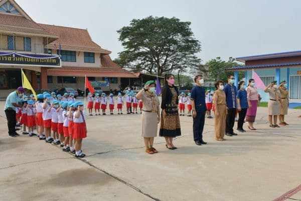 ภาพประกอบข่าว ลำดับที่ 7 จาก พิธีเปิดกิจกรรมโครงการลูกเสือน้อย ประจำปีการศึกษา 2564 ของโรงเรียนเทศบาลบ้านปากกะบาด