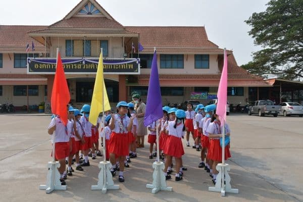 ภาพประกอบข่าว ลำดับที่ 15 จาก พิธีเปิดกิจกรรมโครงการลูกเสือน้อย ประจำปีการศึกษา 2564 ของโรงเรียนเทศบาลบ้านปากกะบาด
