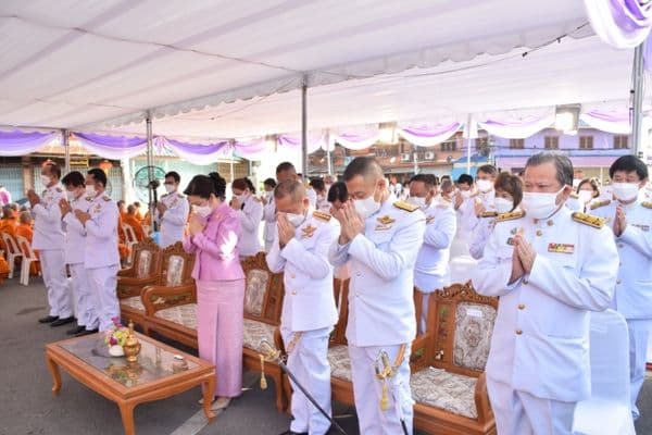 ภาพประกอบข่าว ลำดับที่ 2 จาก พิธีทำบุญตักบาตรถวายพระราชกุศล 3 มิถุนายน 2565 (ภาคเช้า)